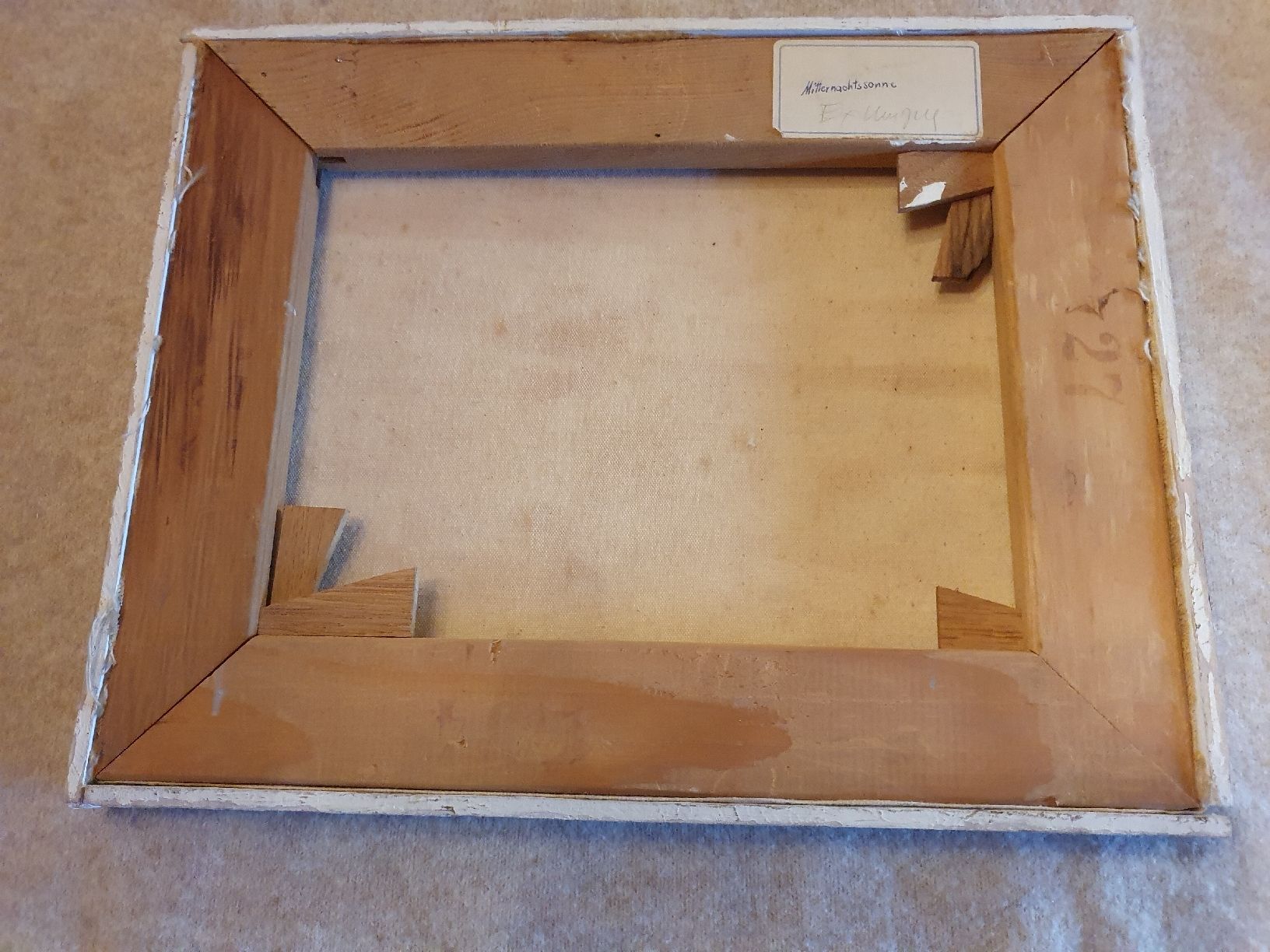 Gemälde: Abstraktes Gemälde, handsigniert, Vintage Kunst, Top! – Gebraucht aus Hinwil von marlys1954 1