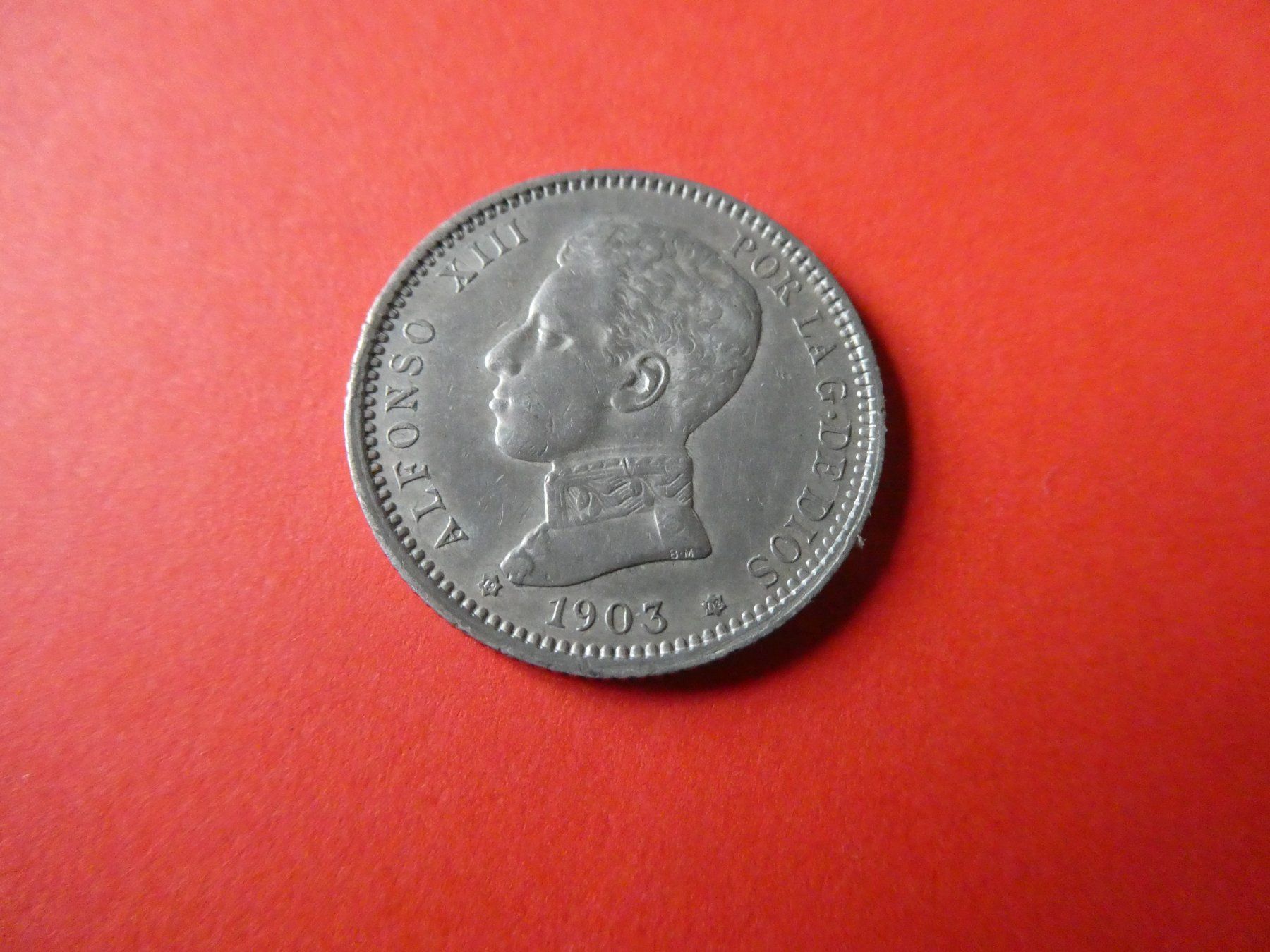Alle Münzen: Spanien 1905, 1 Peseta - Silber – Gebraucht aus Hinterforst von rohusri 1
