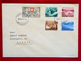 PRO PATRIA SATZBRIEF 61 - 65 LUZERN 1952