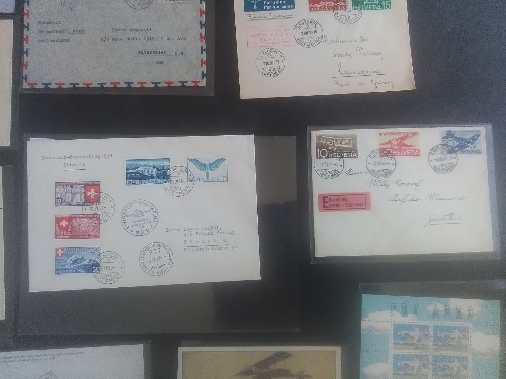 Tutti i francobolli: Lot Flugbelege ab 1.-  – Usato da Reichenburg venduto da Pipo-67 4