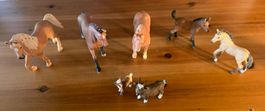 Schleich Pferde und zwei Ziegen