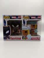 Funko Pop! Gingerbread Black Panther #937/Thor #938