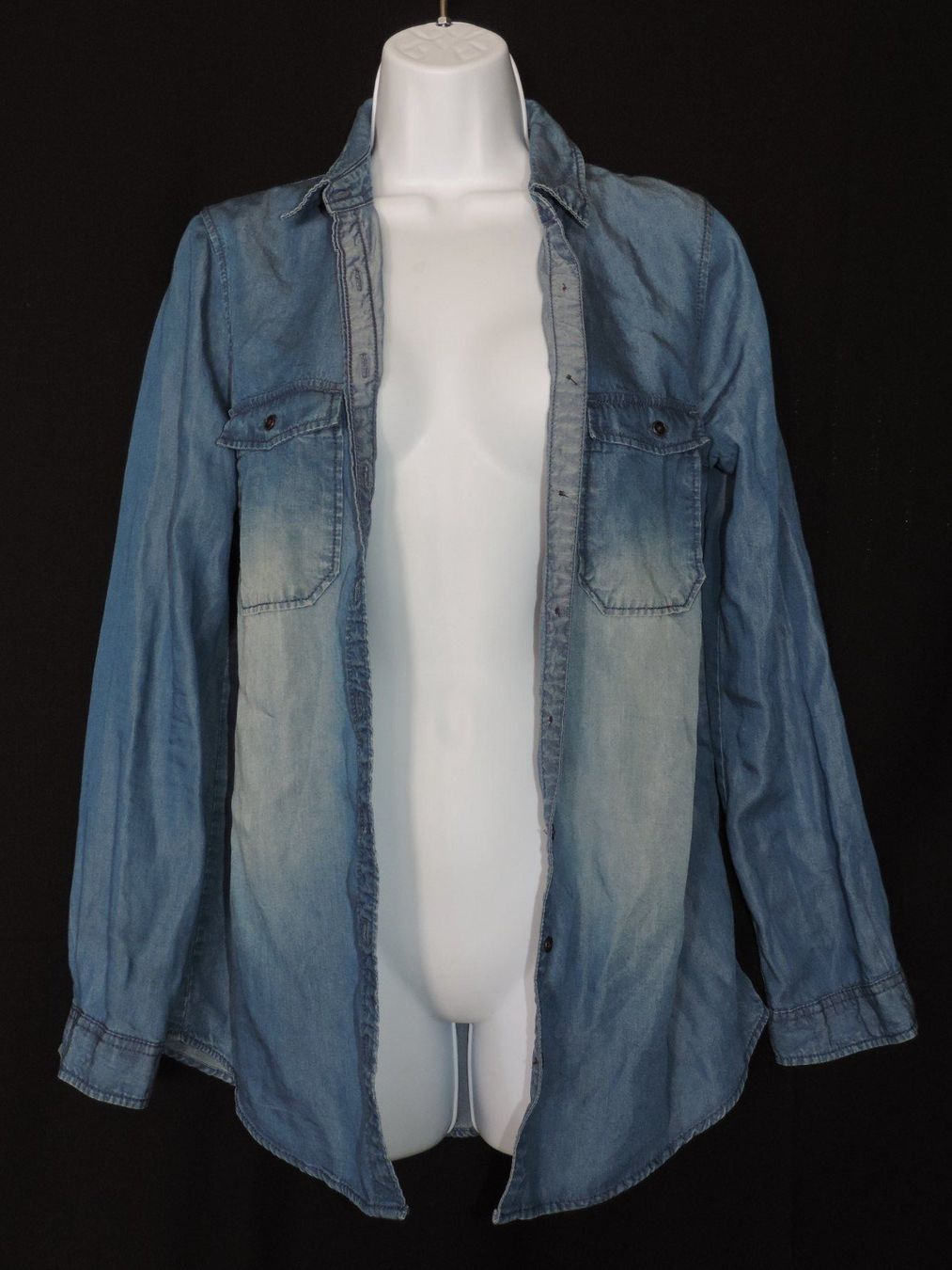 Camicette: chemise jeans bleue foncé – Usato da Genève venduto da Axelle333 4
