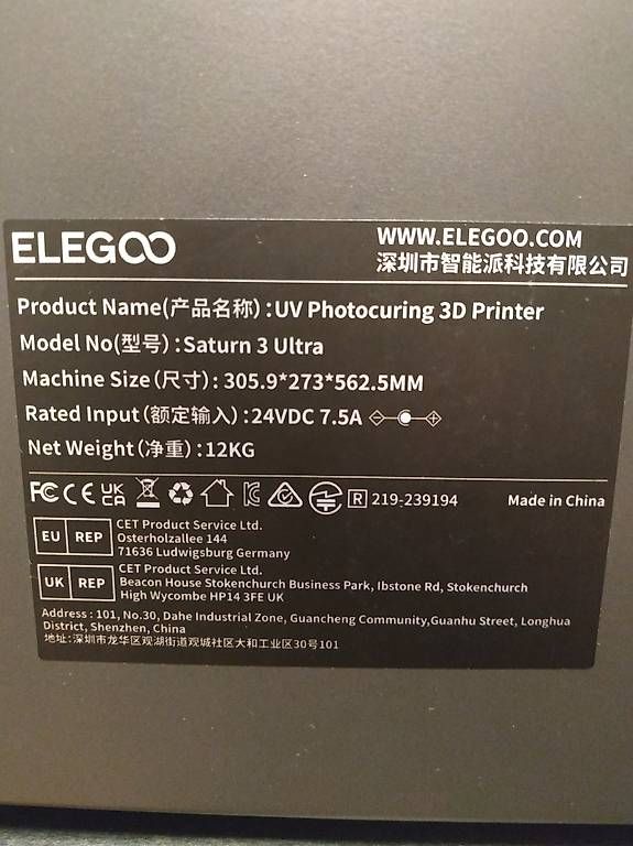 3D Drucker: Build Plate Halter / Z-Axis Mount  Elegoo Saturn 3 Ultra – Gebraucht aus Basel von gli_g2yz 3