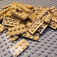 Lego 50 x Platten 2x4 (3020) Tan