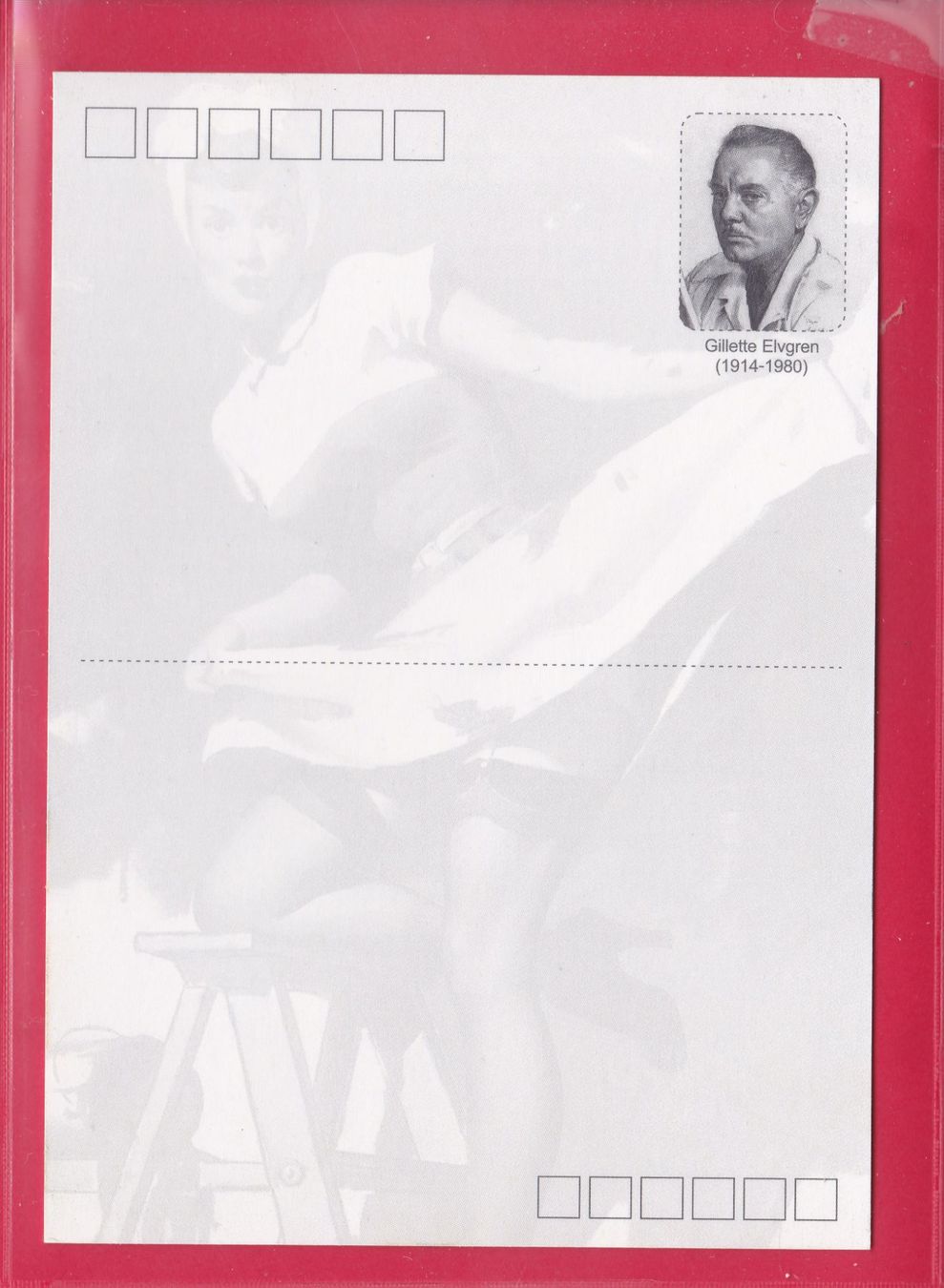 Ansichtskarten: PIN UP GIRL, GIL ELVGREN, AUTOVERDECK – Gebraucht aus Oberrieden von Gebirgsstelze 1