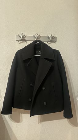 Stradivarius kurzer Mantel schwarz