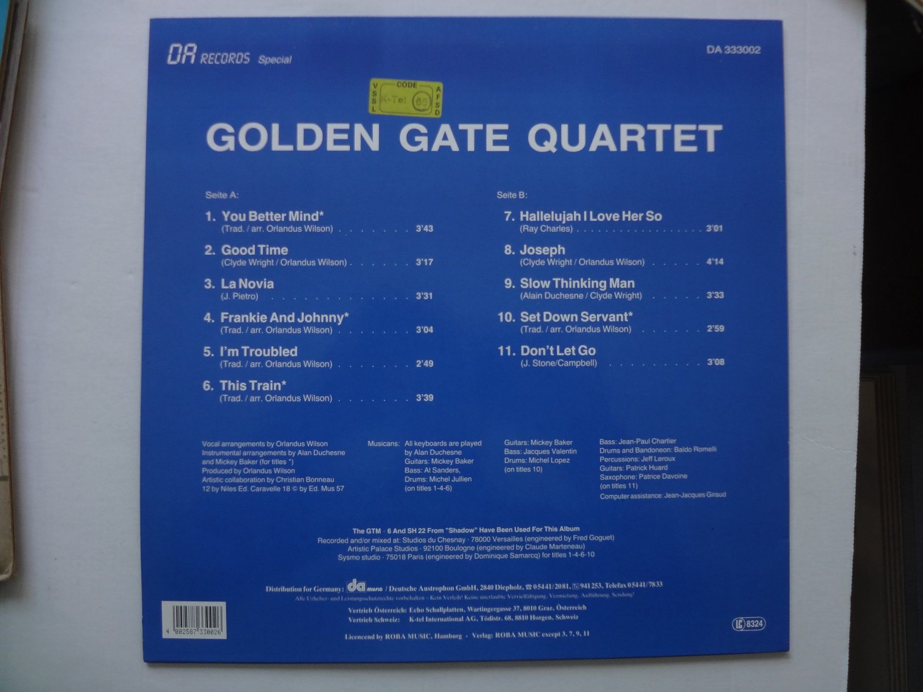 Schallplatten: Golden Gate Quartet LP, mit Autogrammen – Gebraucht aus Hemishofen von Phonomandy 1