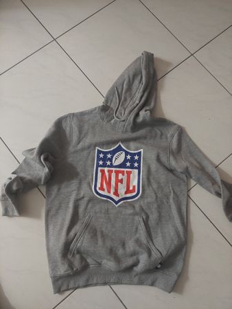 NFL Kapuzenpullover grau Grösse M 