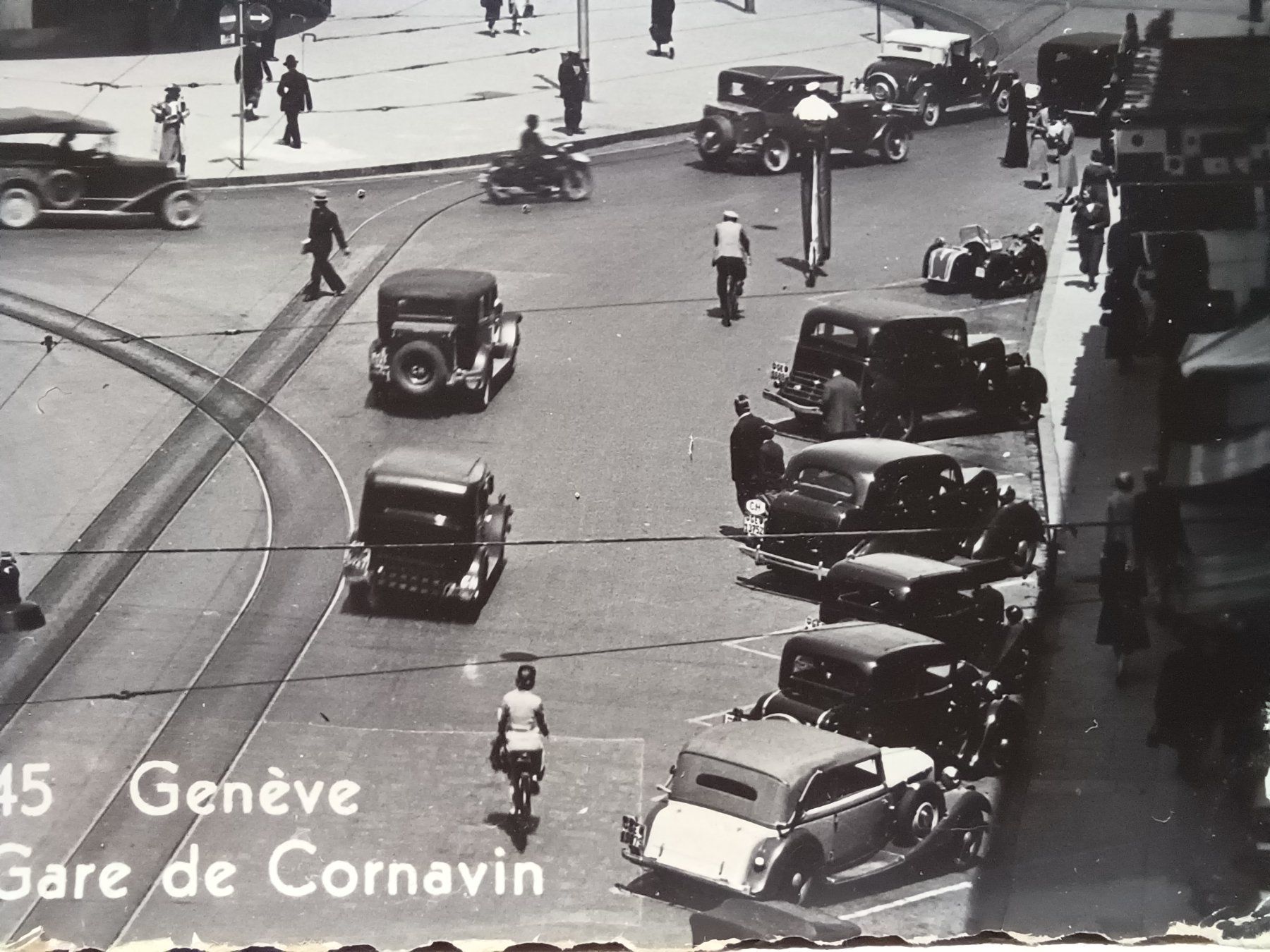 Ansichtskarten: No. 8045, Genf, Gare Cornavin, 1937, Oldtimer – Gebraucht aus Aarau Rohr von mgvw 2