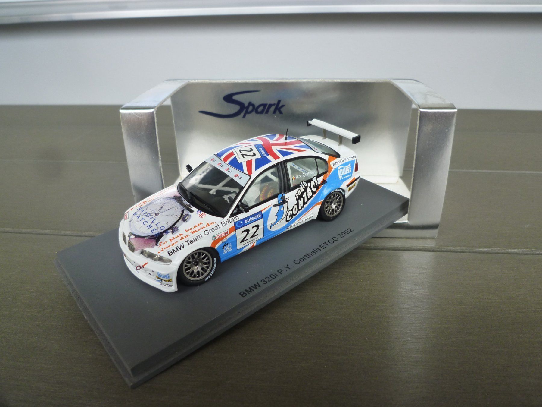 BMW Modellini d'auto: BMW 320i (ETCC 2002) – Nuovo e nell'imballaggio originale da Flawil venduto da Imperiosud