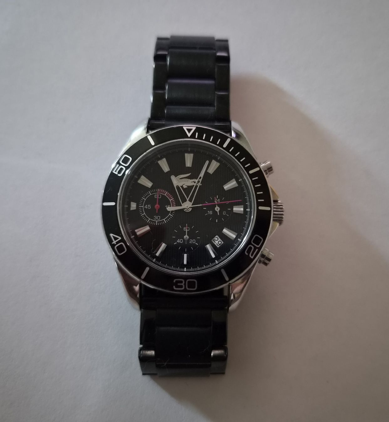 Lacoste Orologi: Lacoste Tiebreaker Herren-Chronograph – Nuovo (secondo la descrizione) da Schaffhausen venduto da Alforall 2