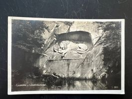 AK    1929 Luzern Löwendenkmal Feldpost   (G1008)