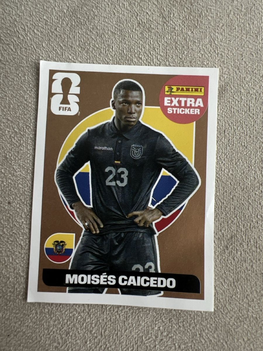 Panini Carte collezionabili: Extra Sticker Moises Caicedo – Nuovo (secondo la descrizione) da Wädenswil venduto da maschnu