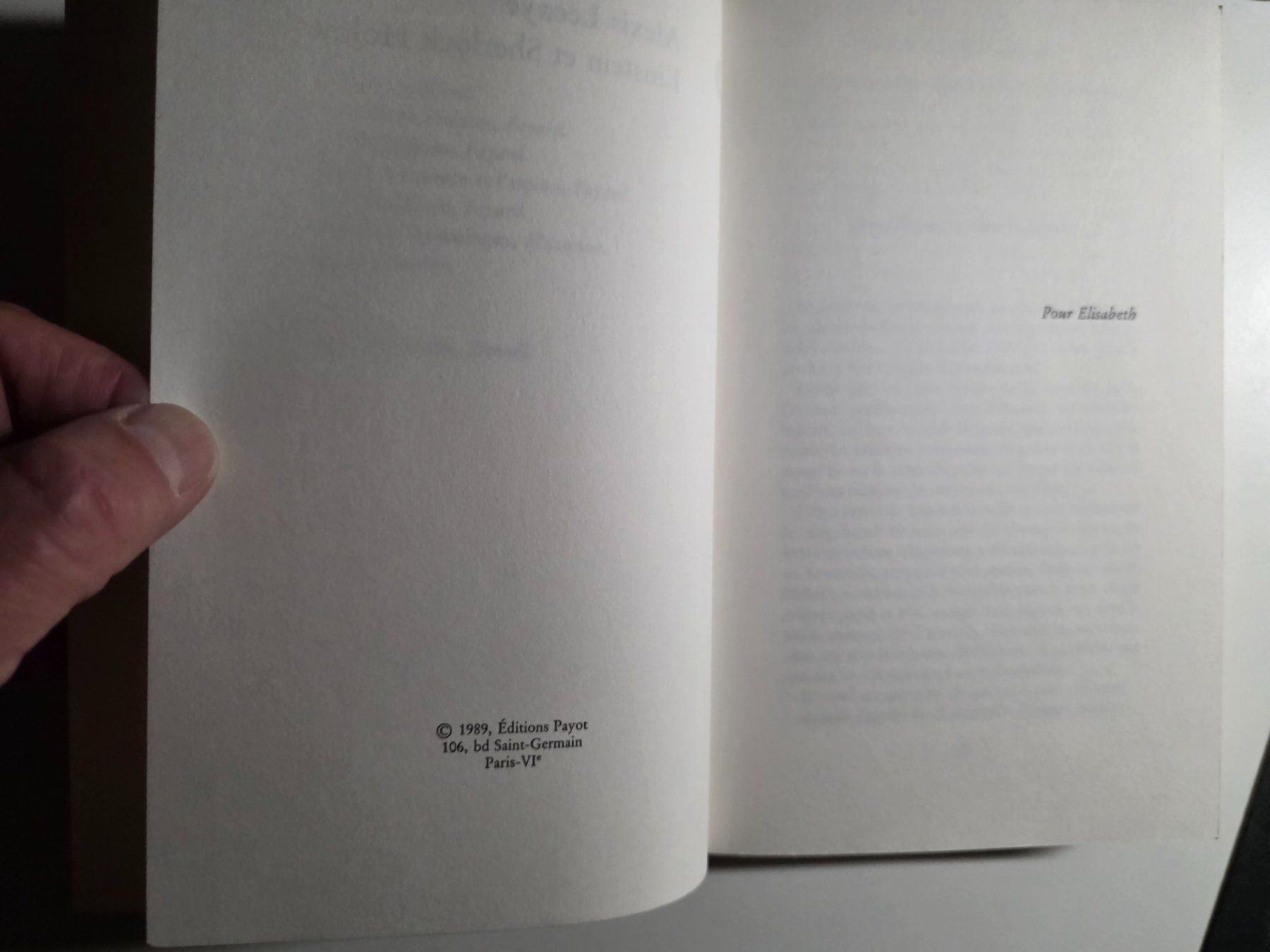 Libri: Alexis Lecaye - Einstein et Sherlock Holmes - 1989 – Usato da Walterswil BE venduto da Lonitti 3