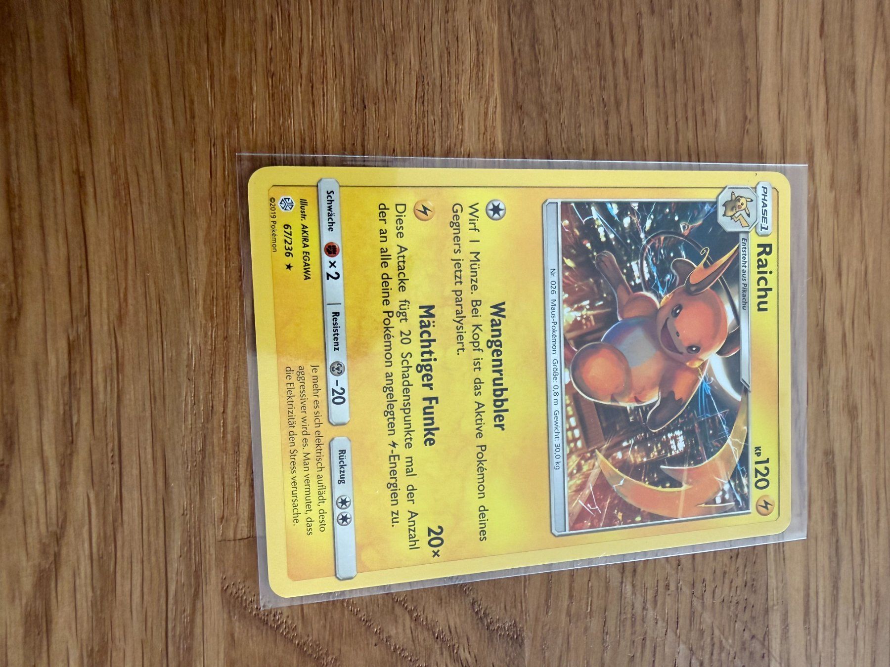 Pokémon Carte collezionabili: Raichu 67/236 – Usato da Amriswil venduto da sim_nlb6