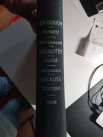 Antikes Buch 1928 Ortsbuch der Schweiz Schweizerische PTT