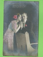Antike Postkarte Liebespaar, 1914
