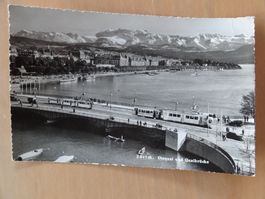 Zurich - Utoquai und Quaibrücke - 1957