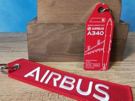 Swissair Aviatik Aviationtag Anhänger rot A340 selten
