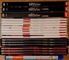 DVD Konvolut Der Bestatter, Monk, Pastewka, Fackeln im Sturm