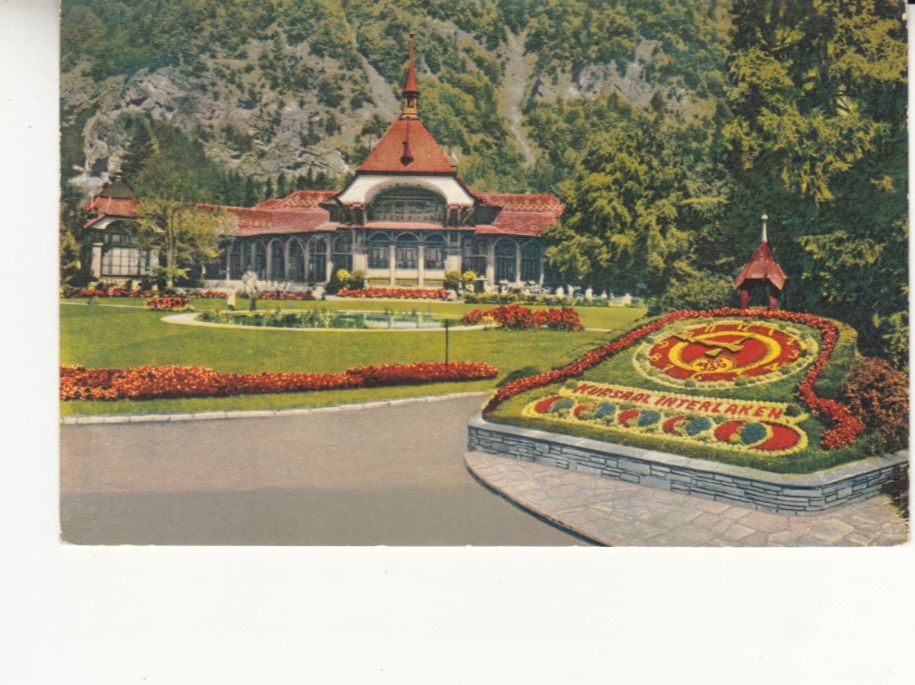Cartoline postali: Interlaken Blumenuhr 1951 – Usato da Bürglen TG venduto da StampGraf