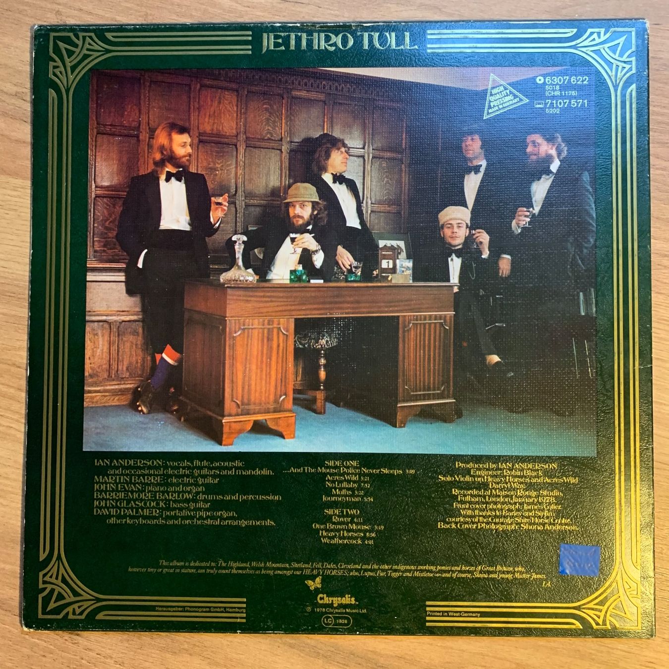 Dischi in vinile: JETHRO TULL - HEAVY HORSES...OG GER 1978...VG++/VG+ – Usato da Gals venduto da Diskopatshop 1