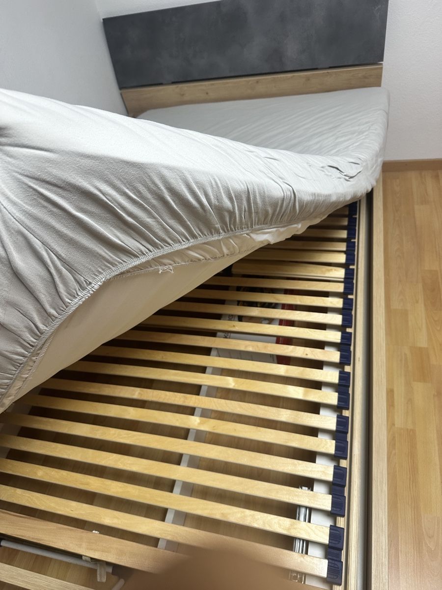 Letti: Bett Holzoptik mit Kopfteil einteilig 120-200 cm – Nuovo (secondo la descrizione) da Rheinfelden venduto da bar_ccy7 3