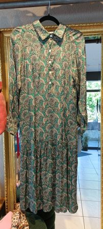 Kleid Copenhagen Luxe grün Paisley Print XS/S