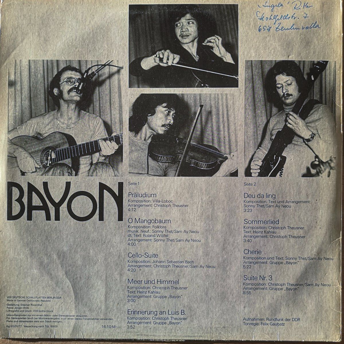 Dischi in vinile: Bayon- "Bayon" (Vinyl-Langspielplatte) – Usato da Sargans venduto da Botanico 1