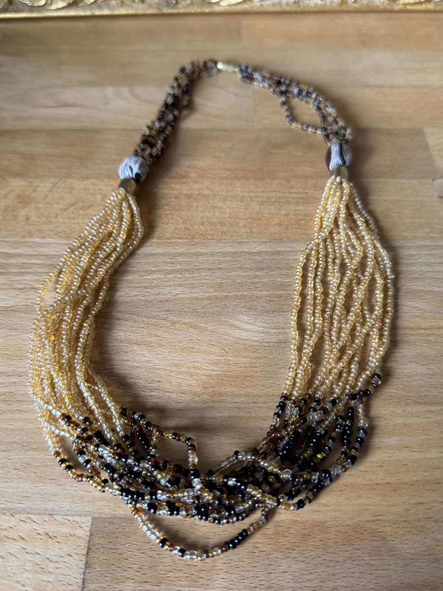 Catenine: Multi-strand Seed Bead Necklace. Summer Style Chic! – Nuovo (secondo la descrizione) da Zürich venduto da olalinda 2