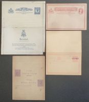 QUEENSLAND, VICTORIA, SOUTH AUSTR.: 4 postal stationaries, *