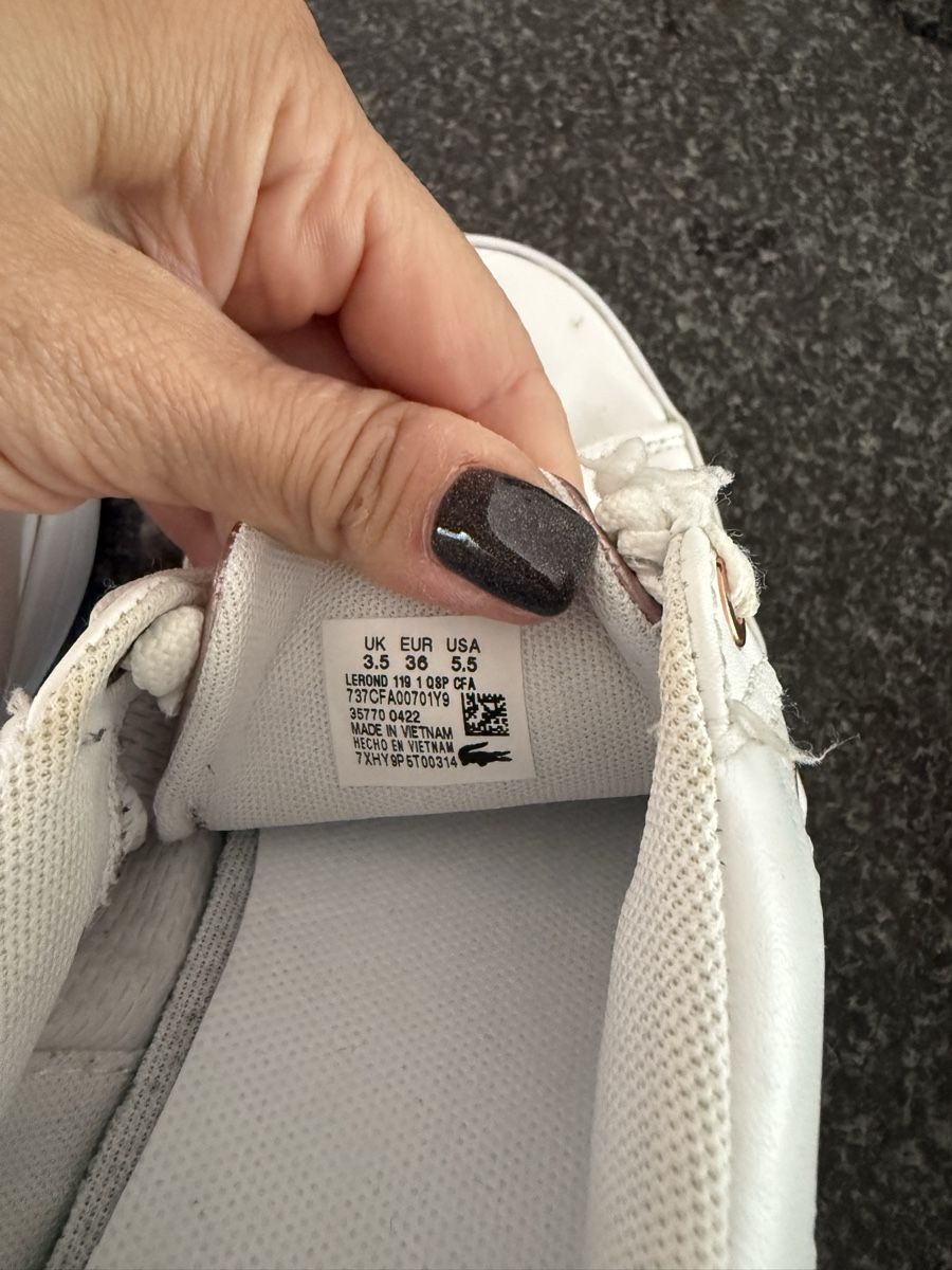 Lacoste Scarpe da donna: Lacoste 36 blanche – Usato da Biel/Bienne venduto da Abeille01 2