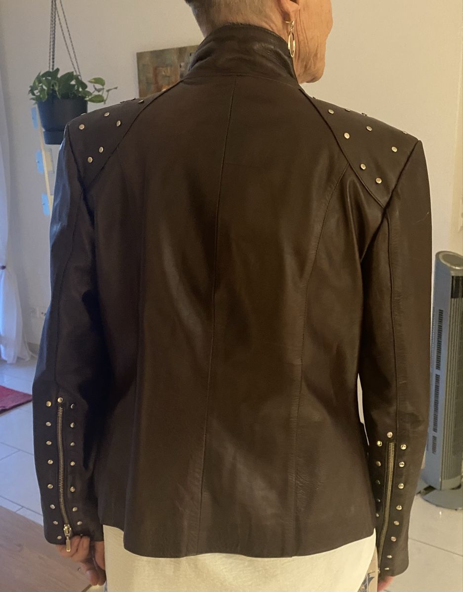 Giacche: Lederjacke dunkelbraun Gr M Nappa – Nuovo (secondo la descrizione) da Brugg AG venduto da Honeybee6 2