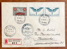 1939, Flugpost Brief, Europaflug Nord nach Helsinki