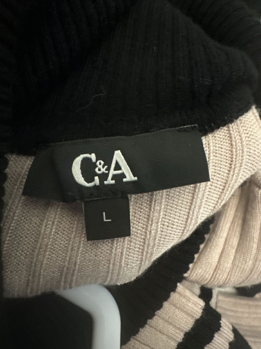 C&A Pullover & Sweatshirts: Gestreifter Rollkragenpullover, Gr. L – Gebraucht aus Buus von 2019dp 5