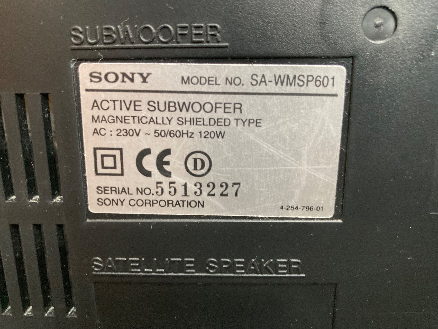 Sony Casse acustiche: Sony Active Subwoofer – Usato da Zweidlen venduto da cor_8fcz 3