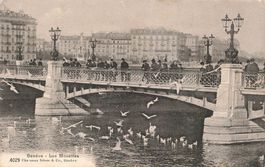 Genève GE Les Mouettes Brücke am See