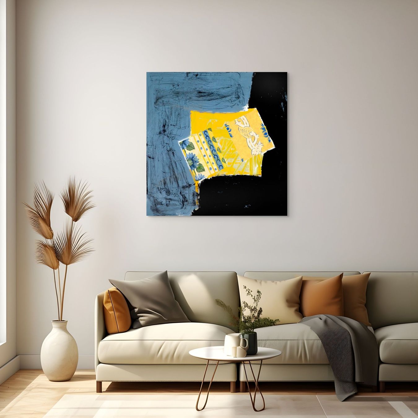 Gemälde: Gemälde "BLUE AND BLACK" – Neu (gemäss Beschreibung) aus Zug von event_more 1