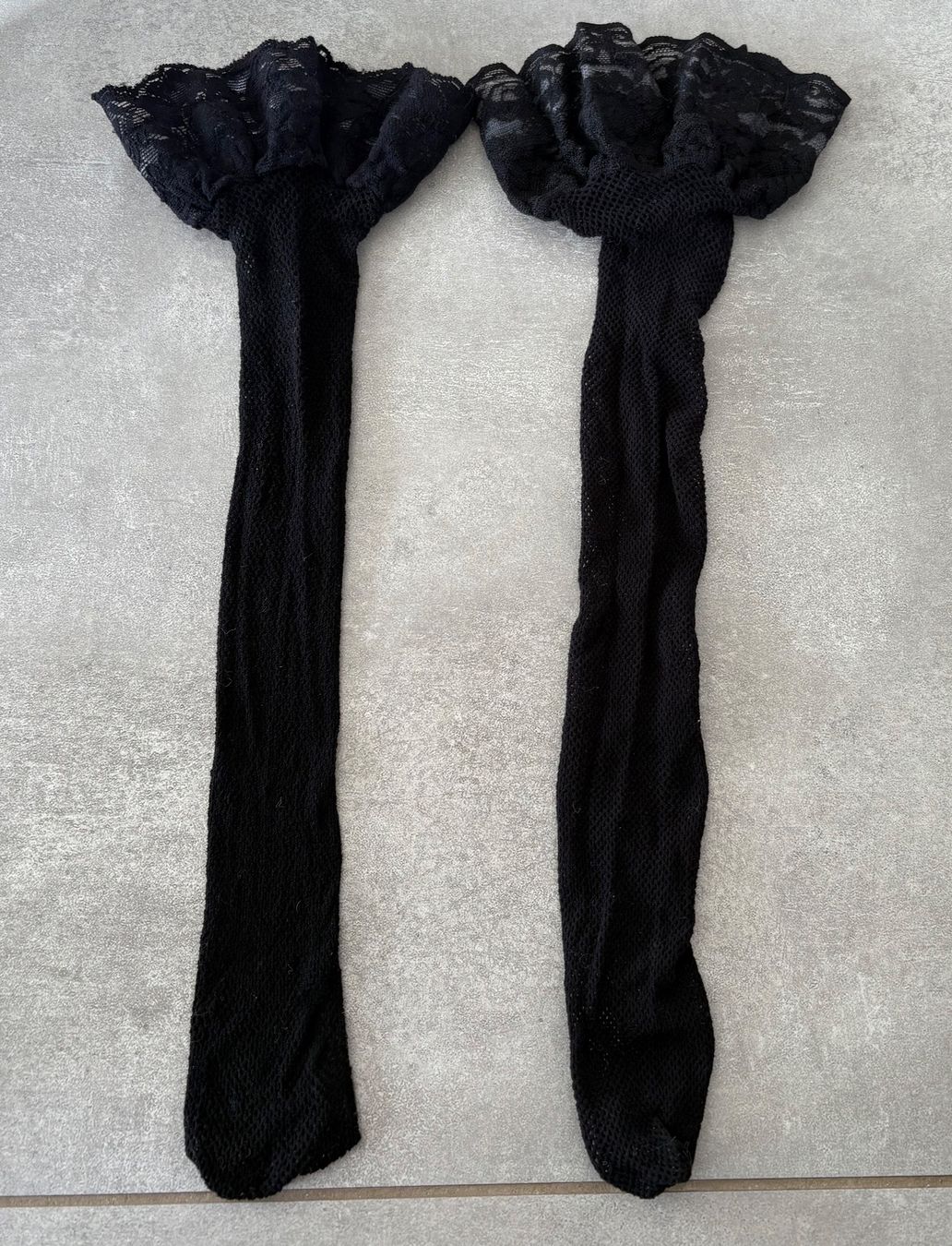 Calze & Collant: Halterlose Strümpfe /Straps /Netzstrümpfe mit Spitze Gr.S – Nuovo (secondo la descrizione) da Siblingen venduto da Vany_McDougall 2
