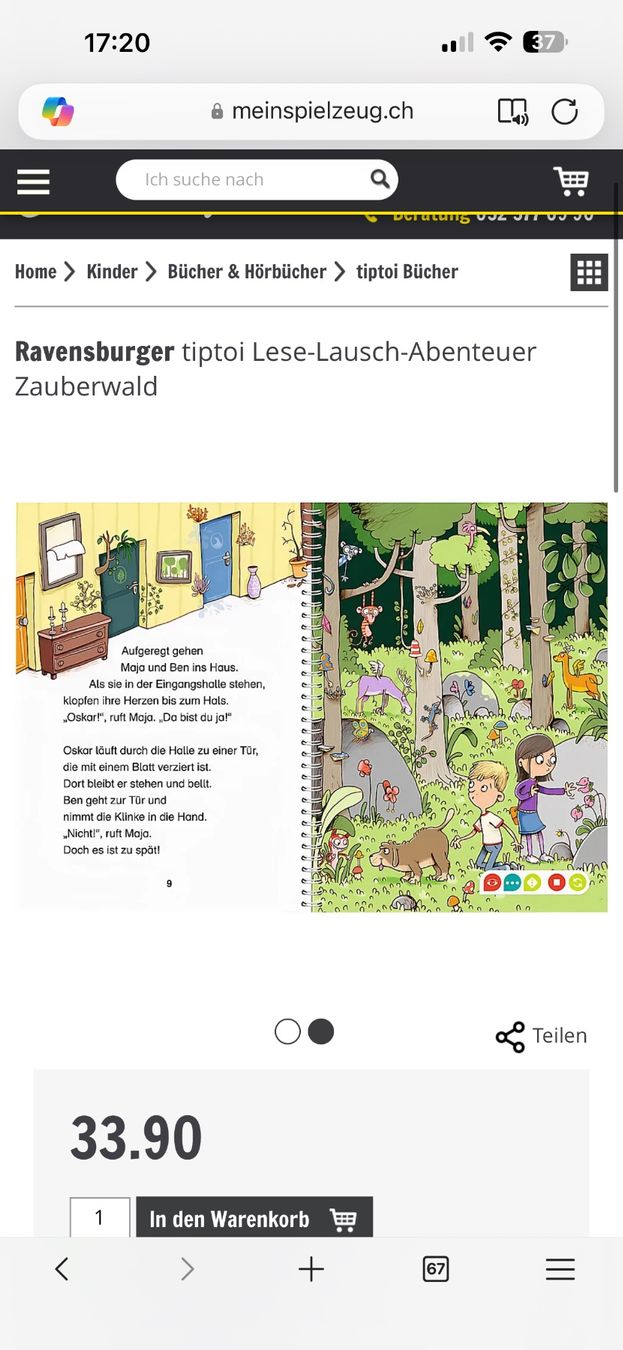 Libri: Tiptoi Buch Lese-Lausch Abenteuer - Zauberwald NEU – Nuovo (secondo la descrizione) da Zug venduto da sim_959f 2