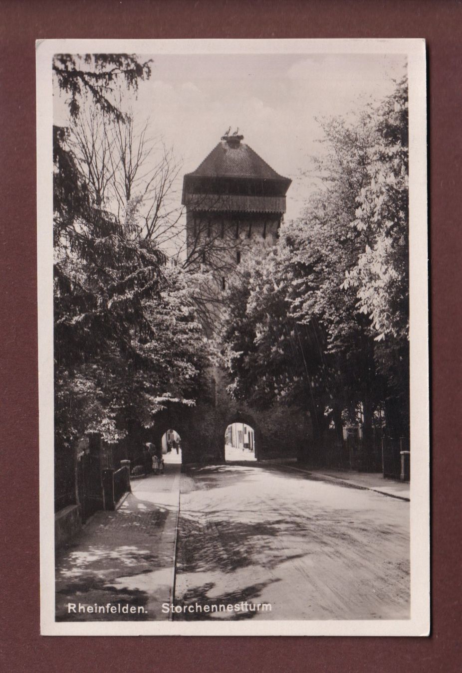 Ansichtskarten: RHEINFELDEN - Storchennestturm - 1928 – Gebraucht aus Pully von nicecards-shop