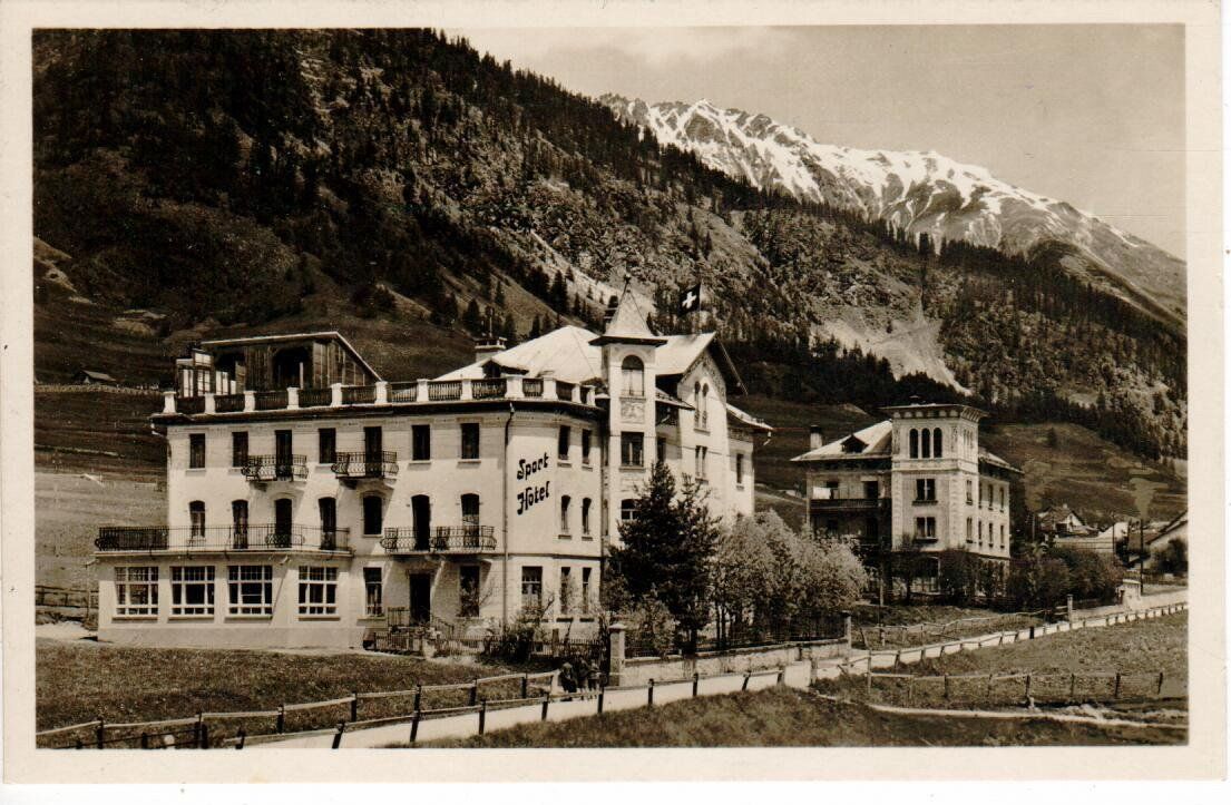 Cartoline postali: Sport Hotel Samaden  1934 – Usato da Wolhusen venduto da Curver9