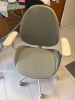 Bürostuhl grau weiss ergonomisch verstellbar