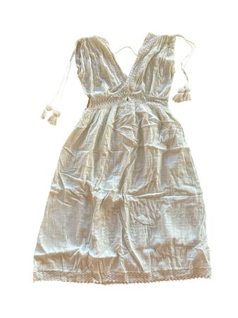 Robe blanche en coton