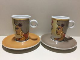 GRAF VON HENNEBERG 1777 2 x tasses Espresso / Mokka Tassen