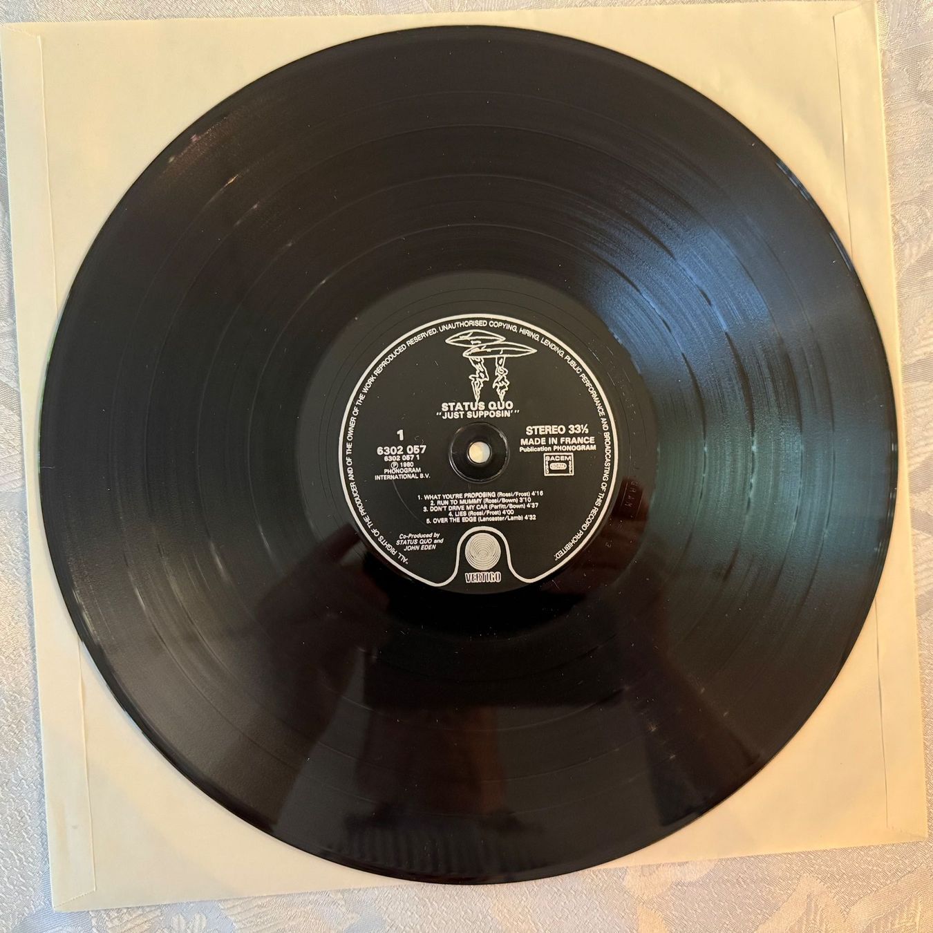 Dischi in vinile: STAUS QUO - " JUST SUPOSSIN`... – Usato da Zürich venduto da fehlton 2