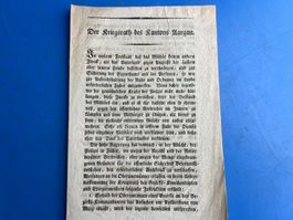 Der Kriegsrat des Kantons Aargau März 1819