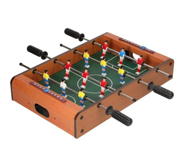 Giochi: Mini Tischkicker - kompakte Grösse, grenzenloser Spass – Nuovo e nell'imballaggio originale da Schwerzenbach venduto da tomschl 1