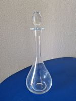 vintage  Glaskaraffe mit Glasstöpsel / Dekanter / Vase